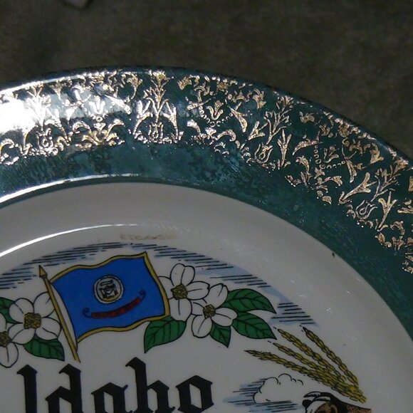 Idaho State Plate Gem Of Mountains Vintage 1956 Souvenir Homer Laughlin B 56 N 8 - Picture 7 of 14